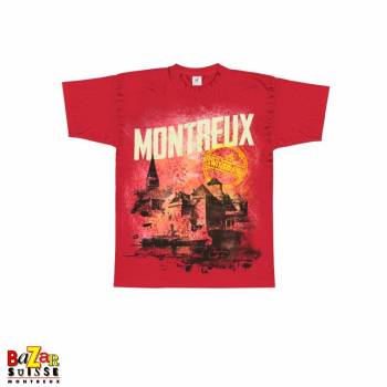 T-shirt Montreux - Switzerland - Blue