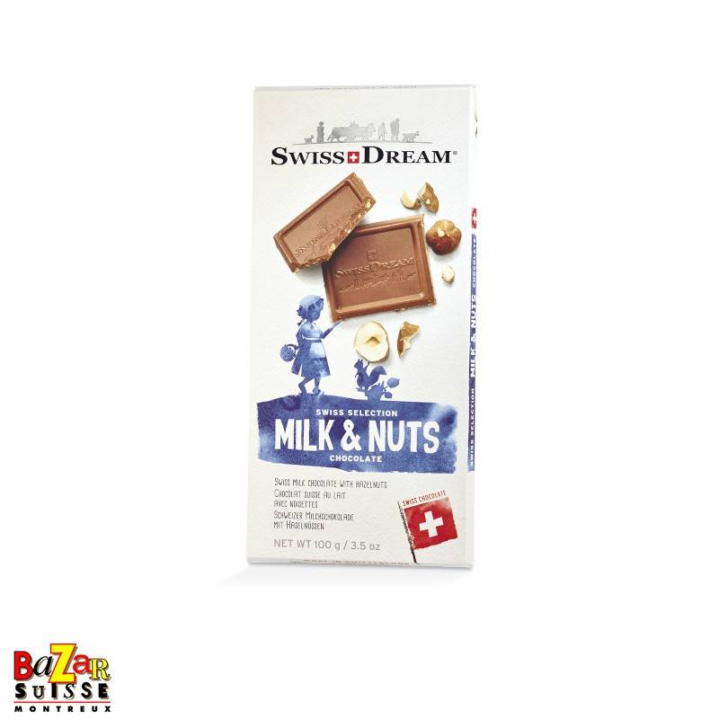 Swiss Dream chocolat suisse - lait et noisettes