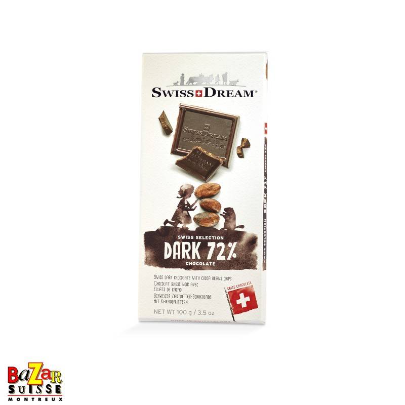 Swiss Dream chocolat suisse - noir 72%