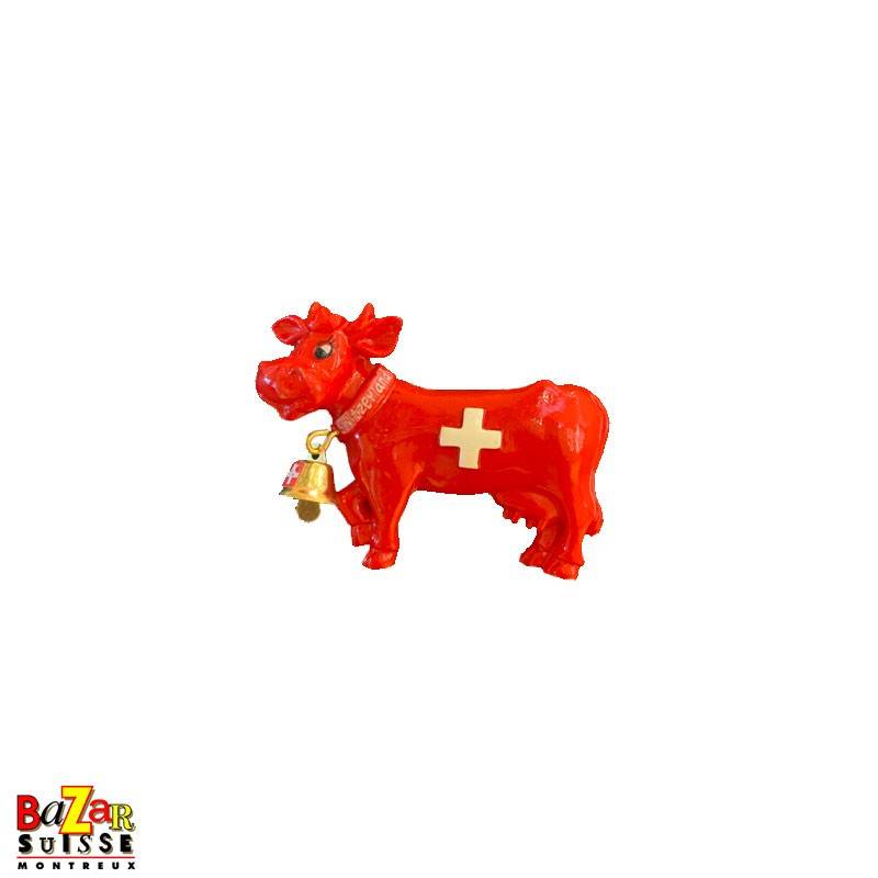 Aimant décoratif vache rouge