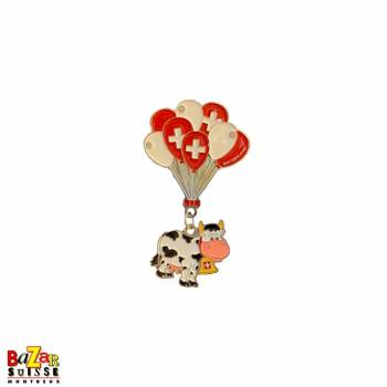 Decorative fridge magnet - cow balloon