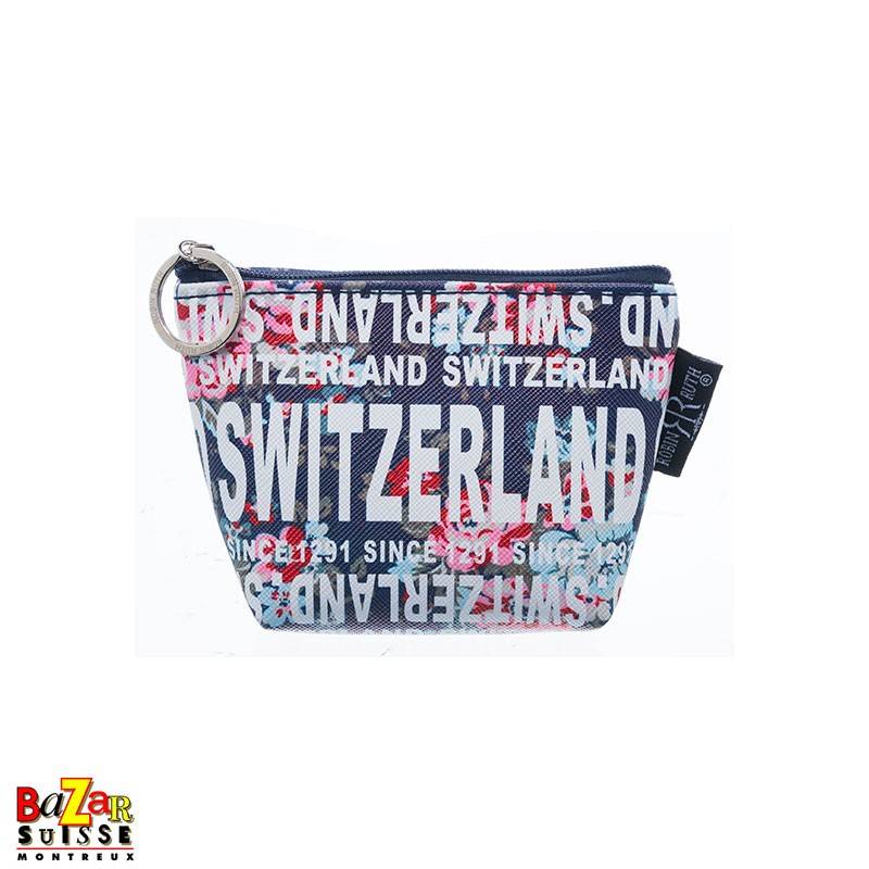 Robin Ruth coin bag - Switzerland flowers blue