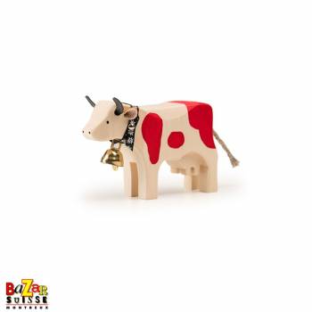 Vache en bois rouge - petite