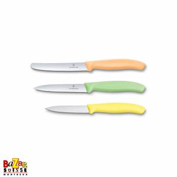Set de couteaux d’office Swiss Classic Trend colors, 3 pièces - Victorinox