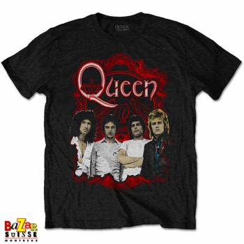 T-shirt Queen Crest rouge